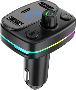 Winex M44 Fm Handsfree Bluetooth Modülatör MP3 Player Type-C Çıkışlı Araç Şarj Aleti - Image 1