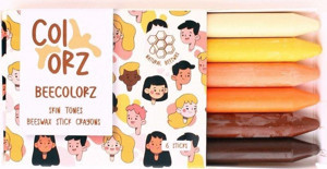 Colorz 6'lı Ten Renkleri Doğal Balmumu Sert Kalem Pastel Boya Seti - Image 1
