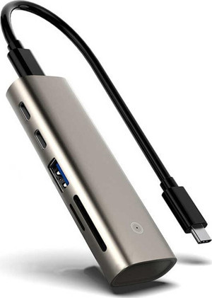 Qgeem QG-UH05 6 İn 1 Type-C Hub Çoğaltıcı Adaptör 22 Cm - Image 1