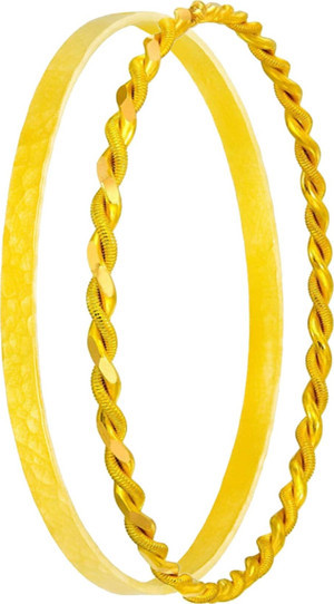 T51 Tuğrul Altın 20 gr(2*10)(gram) 22 Ayar İşçiliksiz İkili Bilezik