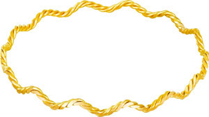 T51 Tuğrul Altın 10 gr (gram) 22 Ayar İşçiliksiz Burgu Dalga Bilezik