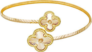 T51 Tuğrul Altın 13 gr 22 Ayar İşçiliksiz Çiçekli Başak Bilezik