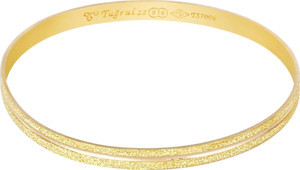 T51 Tuğrul Altın 10 gr (gram) 22 Ayar İşçiliksiz Simli Hera Bilezik