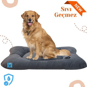 Mavi Vitrin Sıvı Geçirmez Silinebilir Soft İç Ve Dış Mekan Büyük Irk Köpek Yatağı - Image 1