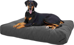 Mavi Vitrin Ultra Soft Large Büyük Irk Köpek Yatağı Elyaf Dolgulu Yıkanabilir Kumaş - Image 1