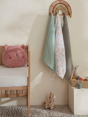 Karaca Home Jungle %100 Pamuk Bebek Müslin Set Multicolor - Image 1