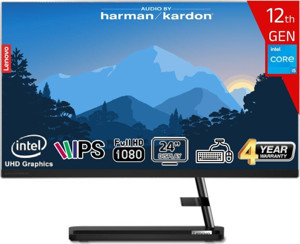 Lenovo Ideacentre Aıo 3 24IAP7 Intel Core I5-12450H 16GB 512GB SSD Intel UHD Graphics 23.8 Fhd IPS Freedos F0GH01GCTR-16512 Klavye+Mouse Siyah All In One Bilgisayar - Image 1