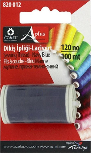 Öz-El Lacivert Dikiş İpliği Mini Makara 100 Mt Lacivert - Image 1