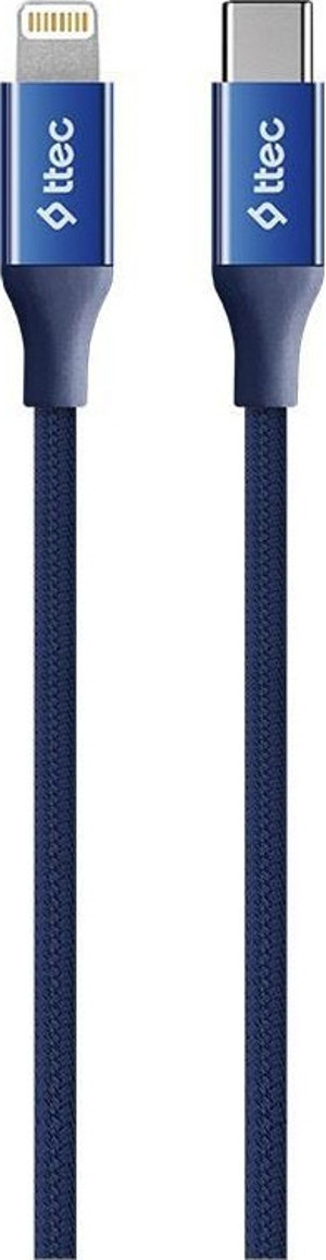 Ttec AlumiCable Type-c Lightning Hızlı Şarj Kablosu 150cm 2DK41L Lacivert - Image 1