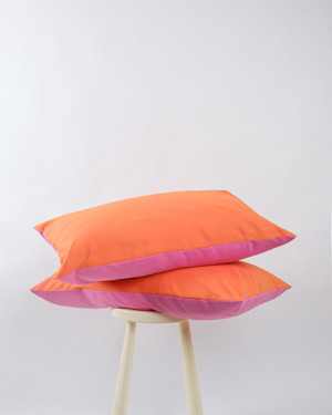 Cozy Home Popping Colors Yastık Kılıfı Dusk Pembe-Turuncu 50x70 - Image 1
