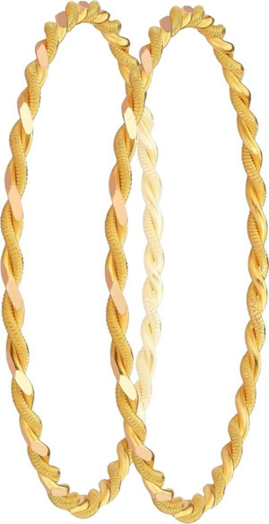 Tuğrul Kuyumculuk 20 (2 x 10) gr (Gram) 22 Ayar İşçiliksiz Paftalı Burma Bilezik