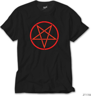 Crowsgate Pentagram Siyah Tişört - Image 1