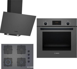 Bosch HBF512BH1T-POP6C9P30O-DWK64PJ70T Ankastre Gri 3 Lü Set 312 - Image 1