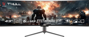TJ-DFHD49C-144 Ultraview 49” 6ms 144Hz 3840x1080 Dfhd (1x Hdmı+Dp+Type-C+Usb) Va Frameless R1800 Monitör - Image 1