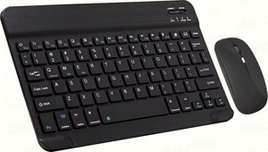 ScHitec Kablosuz Klavye ve Mouse Set Type-C Şarjlı Bluetooth 2.4G Bağlantlılı Siyah - Image 1