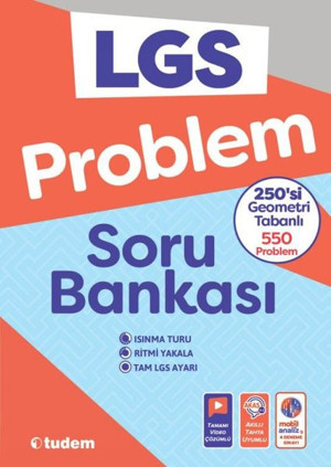 LGS Problem Soru Bankası - Tudem Yayınları - Ders Kitapları - Image 1