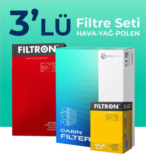 Filtron Dacia Duster 1.5 BlueDci Dizel Filtre Bakım Seti (2018-2022) 3 Lü - Image 1