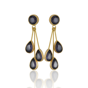 Kadir Jewellery 22 Ayar Altın Kaplama Vintage Küpe -El İşçiliği Ve Hipoalerjenik Küpe - Image 1