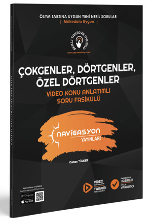 Navigasyon Yayınları Çokgenler, Dörtgenler Ve Özel Dörtgenler Video Konu Anlatımlı Soru Fasikülü - Navigasyon Yayınları - Image 1