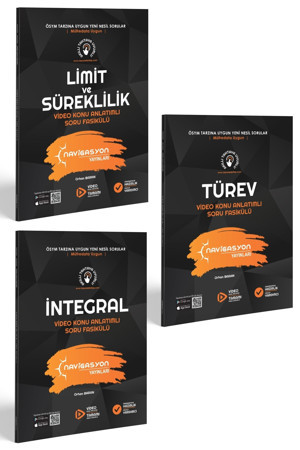 Rasyonel Yayınları Limit - Türev - Integral Video Konu Anlatımlı Soru Bankası Seti (3 Kitap) - Rasyonel Yayınları - Image 1