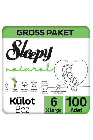 Sleepy Natural Gross Paket Külot Bez 6 Numara Xlarge 100 Adet - Image 1
