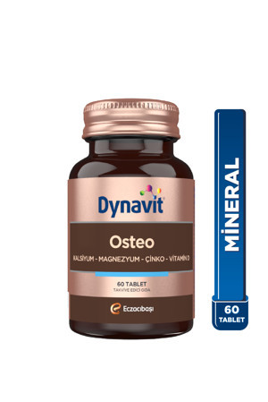 Dynavit Osteo 60 Tablet - Kalsiyum, Magnezyum, Çinko, Bor, Bakır, Selenyum, Vitamin D3 - Eklem&Kemik - Image 1