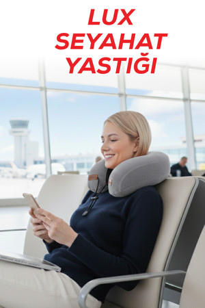 Viscofoam Lux Ortopedik Seyahat Yastığı Visco Boyun Destekli Seyahat Yastığı - Gri | Ergo Travel - Image 1
