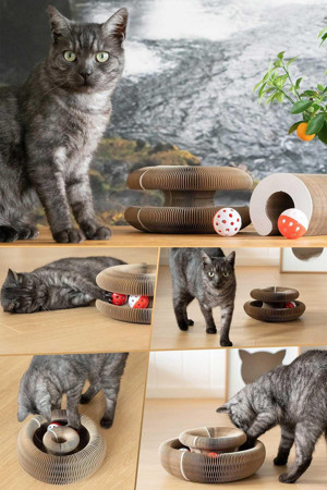 Kedi Tırmalama Oyuncağı, Sihirli Kedi Oyuncağı, Çıngıraklı Tırmalama Panosu, Kedi Oyuncağı - Image 1