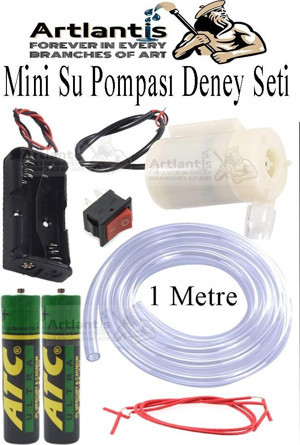 Mini Su Pompası Deney Seti 1 Adet Hortum Pil Yatağı Anahtar Mikro Dalgıç Pompa Solonoid Su Pompası Küçük Akvaryum Motoru - Image 1