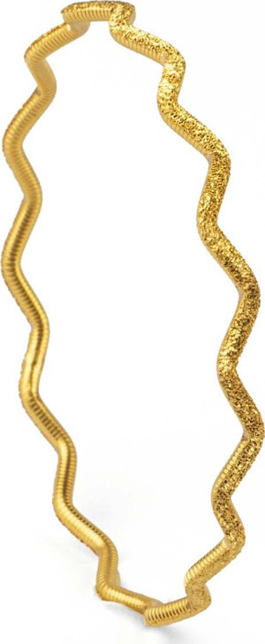 Rima Gold 22 Ayar 10 Gram Ajda Dalgalı Simli Bilezik