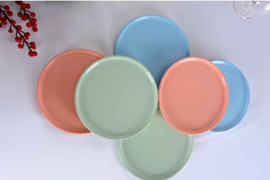 Seramista Lora 6'Lı Pasta Tabağı Seti 16 Cm Multicolor - Image 1