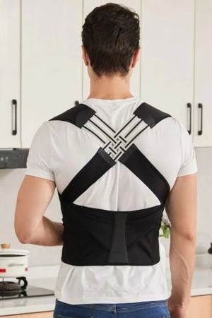 Özel Üretim Omurga Sırt Kas Güçlendirici Sırt Boyun Omuz Doğru Duruş Rahat Dik Duruş Korsesi - Image 1