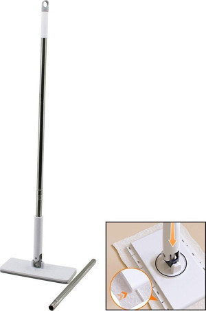 OTOMATİK BEZ DEĞİŞTİREN MOP SAP ÇEK=BEZ BIRAK - SAP İT=BEZ TUT 360° BAŞLIK=9.5X25CM- SAP:115CM (2818) - Image 1