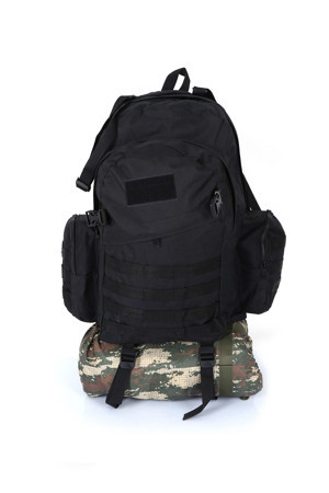 Asker Kolisi Siyah Outdoor Taktik Askeri Dağcı Çanta 75 L - Image 1