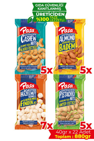 Karışık Kuruyemiş 40 gr X 22 Adet (880 GR) - Image 1