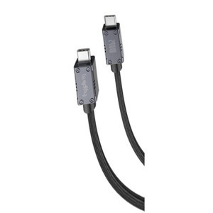 Gritty 240W Akım Korumalı Süper Hızlı Şarj Örgülü Type-C to Type-C Şarj kablosu 200cm Siyah (GL-MAX240) - Image 1