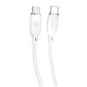 Gritty 60W Type-C to Type-C Şarj Kablosu 1 m Beyaz (GL-SC01) - Image 1