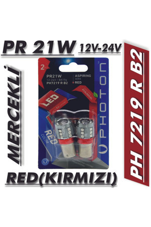 Led Ph7219 R B2 [Photon] Pr 21W  12-24V Red (Mercekli) Blister - Image 1