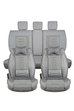 Stil Toyota Corolla 1998-2002 Uyumlu Gri Renk Royal Oto Koltuk Kılıfı Ön Arka Set - Image 1