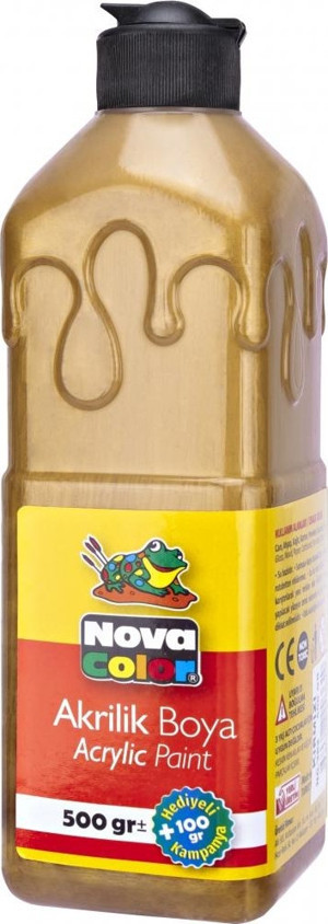 Nova Color Akrilik Boya 500 Gr Altın Nc-670 - Image 1