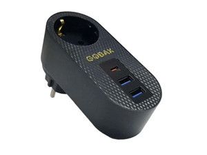 Gobax MG-102 2xUSB 1xType-C Tekli Akım Korumalı Priz 10A 2500W - Image 1
