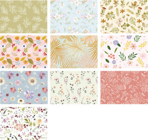 Keskin Color Ambalaj Kağıdı Tekli Rulo Floral 70X100 Cm 100349-99 (100 Lü Paket) - Image 1