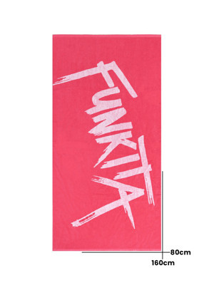 Funkita Tagged Pink Havlu, Antrenman & Spor Havlusu (160x80) - Image 1