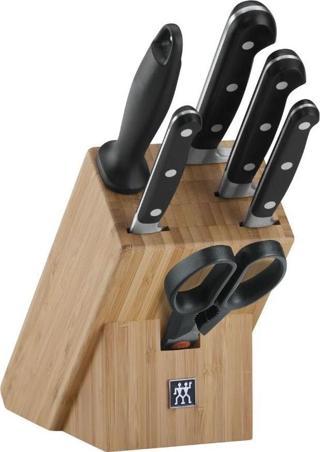 Zwilling 356210040 7 Parça Blok Bıçak Seti - Bambu Bloklu