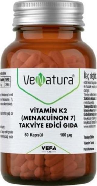 VeNatura Vitamin K2 (Menakuinon 7) Takviye Edici Gıda 60 Kapsül