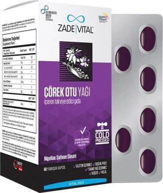 Zade Vital Çörek Otu Yağı Blister 60 Kapsül