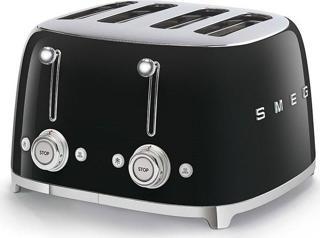 Smeg TSF03BLEU Retro Siyah 4x4 Slot Ekmek Kızartma Makinesi