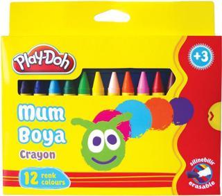 Play-Doh Crayon Mum Boya 12 Renk Karton Kutu 11 Mm Play-Cr005