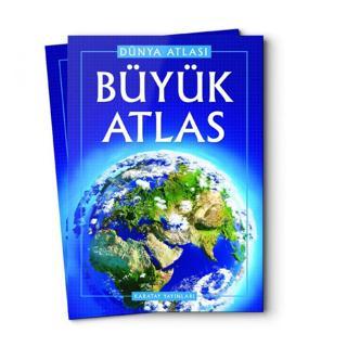 4E Karatay Büyük Atlas Dünya Atlası Karton Kapak