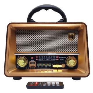 Everton Rt-817  Bluetooth Fm-Usb-Tf-Aux Şarjlı Nostaljik Radyo